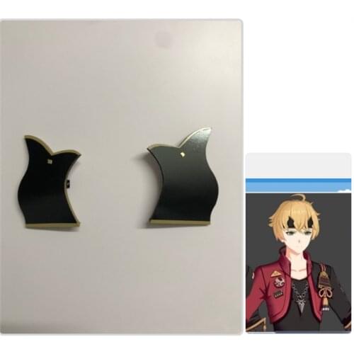 Anime Genshin Impact Tohma Cosplay Horns Hair Clip Men Women Student Cosplay Accessories Xmas Take Photo Props Barrettes