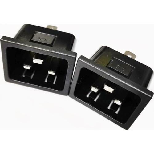 NCHTEK 10A 250V IEC 320 C20 3Pin Male AC Power Panel Mount Plug Connector Socket/Free Shipping/2PCS