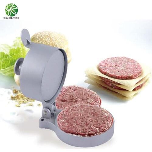 Duolvqi Hamburger Presses Creative Patty Makers Pressing Meat Burger Maker Practical Meat Press Tool Kitchen Tool Aluminum Alloy