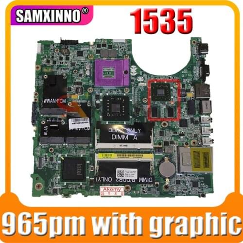 Working for dell STUDIO 1535 motherboard CN-0H281K 0H281K mainboard 965pm with graphic card working well and free shipping