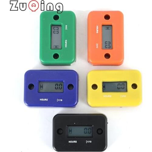 Motorcycle Inductive Digital Hour Meter Waterproof Engine Gauge Hour Meter LCD Display for Bike Motorcycle ATV Boat Offroad