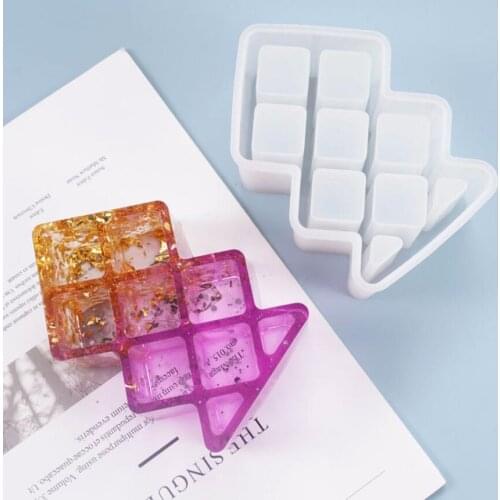 DIY Crystal Epoxy Resin Mold Self-made Lipstick Multi-purpose Storage Box Silicone Mold For Resin