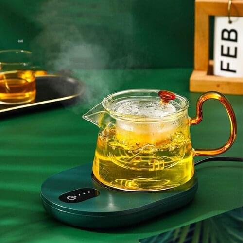 55°C Warm Coaster Intelligent Heat Preservation Adjustable 100°C Water Heating Base 3 Speed Thermostat Coffee Milk Heating Pad