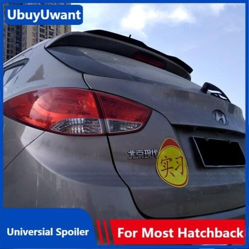 Universal Rear Roof Lip Spoiler For Hyundai IX35 2011-2018 ABS Car Tail Wing Decoration Hatchback Spoiler For Audi A3 BMW F20 X1