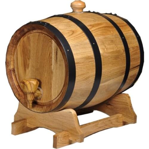 25L Vintage Wooden oak Wooden Beer Barrel Red Wine Barrel for Beer Brandy Whiskey Rum