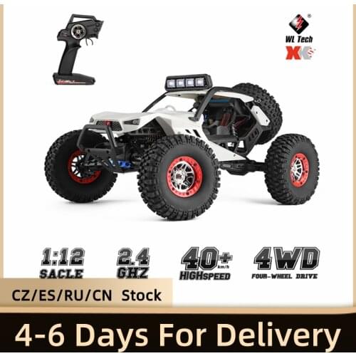WLtoys XK 12429 1:12 RC Car Crawler 40km/h High Speed 2.4G 4WD Electric Car with Head Lights RC Off-Road Car RC Gift