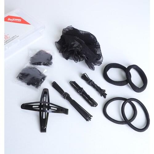 8 Types Black Hairnet ballet hair clips Hairpins Hair Accessories Sets Girls Children Women Dance Performance Hair Styling Tools