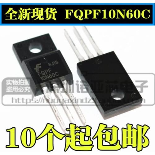 10pcs/lot New environmental protection FQPF10N60C 600V 9.5A TO-220 FET tube