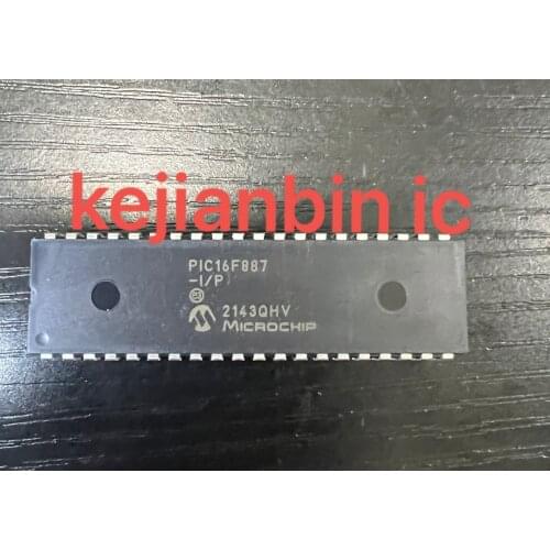 10PCS/LOT PIC16F887 PIC16F887-I/P 100% NEW DIP-40 Original free shipping