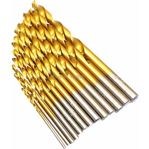 Metric Drill Bit 1.5mm to 6.5mm Straight Shank High Speed Steel Twist Drill Bits Wood Metal Drilling Hole Cutter Tool 13pc Set
