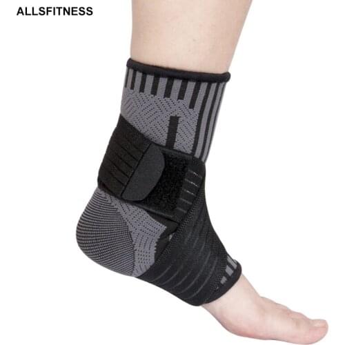 2 PCS Protective Football Adjustable Ankle Support Basketball Ankle Brace Compression Nylon Anti-Slip Strap Belt Ankle Protector