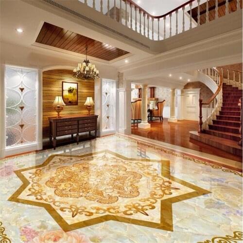 Beibehang Custom floor stickers beautiful 3D floor living room room waterproof waterproof pvc material pattern fashion