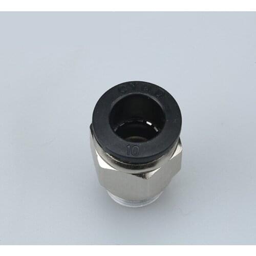 Black Pneumatic Joint Threaded Straight Joint PC12-04/PC8-02/PC10-03/PC6-02/PC4-01 PC