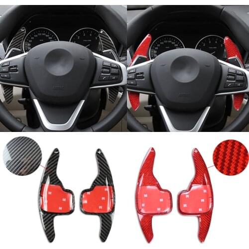For BMW 1 2 3 5 6 7 SeriesX1 X2 X3 X4 X5 X6 F10 F30 F32 F33 Carbon Fiber Steering Wheel Paddles Shifter Car Accessory