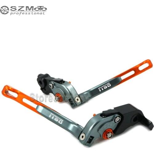 For KTM 1190 ADVENTURE/ R 2013-2016 2015 Motorcycle Accessories Folding Extendable Adjustable Brakes Clutch Levers With LOGO