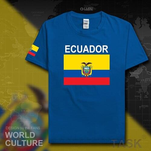 Ecuador Ecuadorian men t shirts 2017 jerseys nation team tshirt 100% cotton t-shirt sporting gyms clothing tees country flag ECU