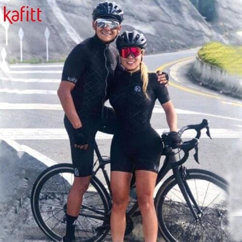 Kafitt Pro Team Triathlon Cycling Jersey Set Womens Cycling Jersey Tights Jumpsuit MaillotRopa ciclismo Sweatshirt Jumpsuit