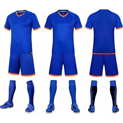 Adult Kids Soccer Jersey Set Football Kit Men Child Futbol Training Uniforms Sport Short Sleeve Tshirt Shorts