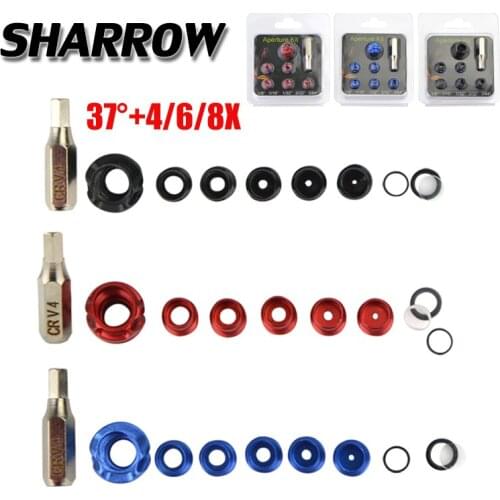 Archery 37 Degree Peep Sight Inner Core and Clarifier 4X/6X/8X Lens Hooded Set Hunting Shooting Bow And Arrow Accessories Set