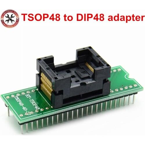 Origina new TSOP48 to DIP48 adapter TSOP48 socket for RT809F RT809H & For XELTEK USB Programmer