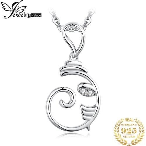 JewelryPalace Vintage Cubic Zirconia Mangar Mutiganissa Pendant Nacklace Without Chain 925 Sterling Silver Pendant Women Jewelry