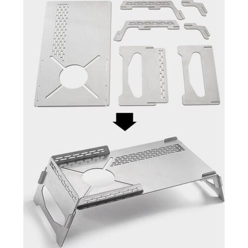 Portable Collapsible Stove Table Camping Stand Rack For Fishing Backpacking