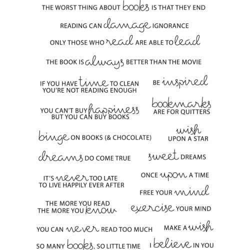 11x16 English Transparent Clear Stamps Silicone Seals for DIY scrapbooking photo album Card Making