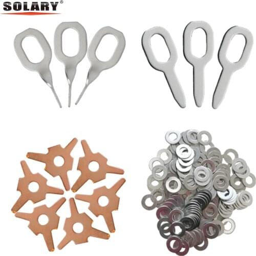 50pcs Straight Dent Pull Rings Hand Tools for Spotter Accessories Spot Welding Electrode Pads Panel Car Body Repair