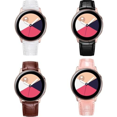 Quality Leather Watch Band Strap for Samsung Galaxy Watch Active 2 for Watch3 41mm/ Watch 42mm Replacement band 20mm 22mm