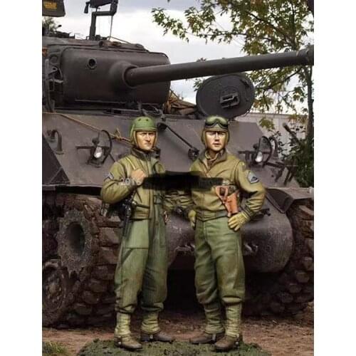 American resin soldiers in World War II Two American soldiers 1:35