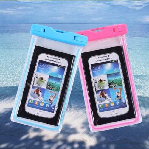 For Umidigi F1 Travel Swimming Waterproof Bag Case Underwater Luminous Phone Bag For Umidigi One / One Pro With Neck Strap