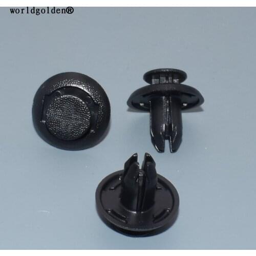 Worldgolden 100pcs plastic clip Fender Rear Bumper Clip for MAZDA# B45A-56-146A (B45A56146A),forToyota# 90118-WB048 (90118WB048)