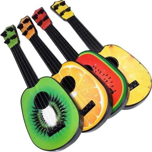 Funny Ukulele Musical Instrument Kid Fruit Guitar Montessori Toy for Children School Play Game Education Christmas Birthday Gift