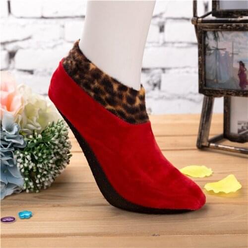 2021 Winter Thicken Socks Non-slip Floor Indoor Unisex High Quality Warm Soft Home Room Short Shoes Fashion Solid Floor Socks