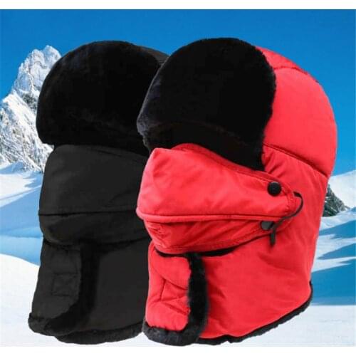 Winter For both men and women Keep Warm Hat Ear and Neck Protect Prevent snow Hiking Cycling caps