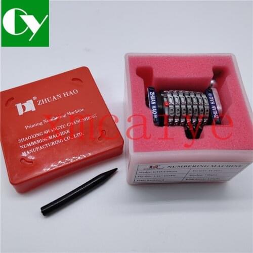 1 pcs High quality 7digits Rotary Numbering Machine vertical Counterclockwise 9.8.7.6.5