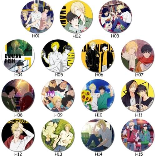 2021 Anime Anime Banana Fish Brooch Badge For Clothing Art Decor Badges Decor 5.8*5.8cm