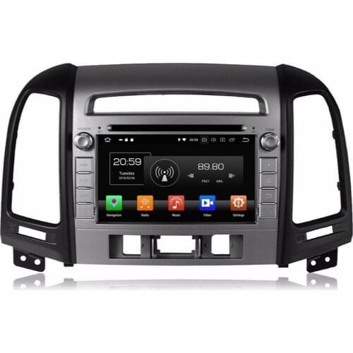 Android 8.0 Car Stereo DVD GPS Multimedia Navigation for Hyundai SANTA FE 2006-2012 4GB RAM Radio Bluetooth WIFI USB Mirror-link