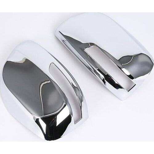 Free Shipping ABS Chrome Car Side Door Rearview Mirror Protect Frame Cover Trim For Toyota Prado 2018 Car Styling Accessories