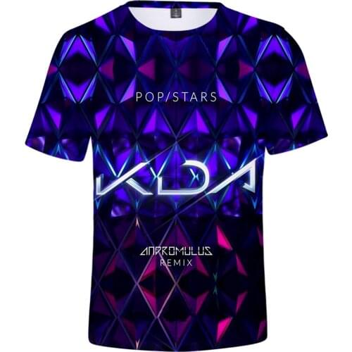 Hot Game Kda The Baddest 3D Print T Shirt Women Men Summer Fashion O-neck Short Sleeve Funny Tshirt Graphic Tees Harajuku Tops