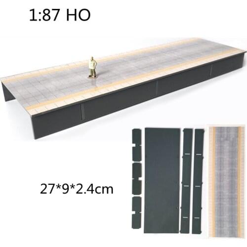 HOTSALE DIY 1:87 HO Scale Train Railway Scene Decoration Train Platform Model for Sand Table