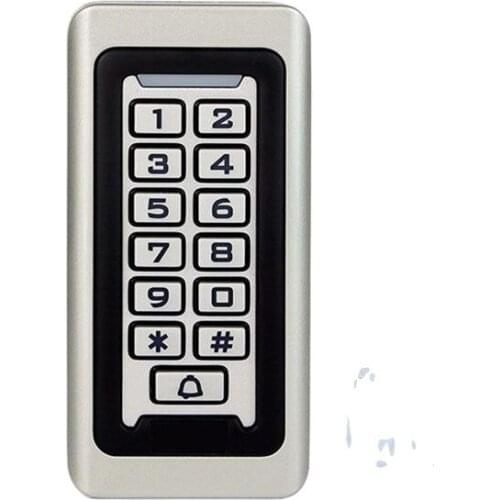 KINJOIN Rfid Door Access Control System Waterproof Metal Keypad 125KHz Proximity Card Standalone Access Control With 2000 Users