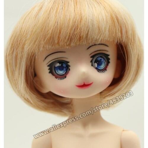 Bjd doll 1/6 Cartoon girl ashion doll high quality model birthday gift free eyes
