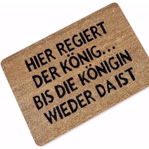 Small language German Letter Living Room Doormat Kitchen Carpet Floor Stairs Area Non-slip Front Porch Rugs Entryway Mat