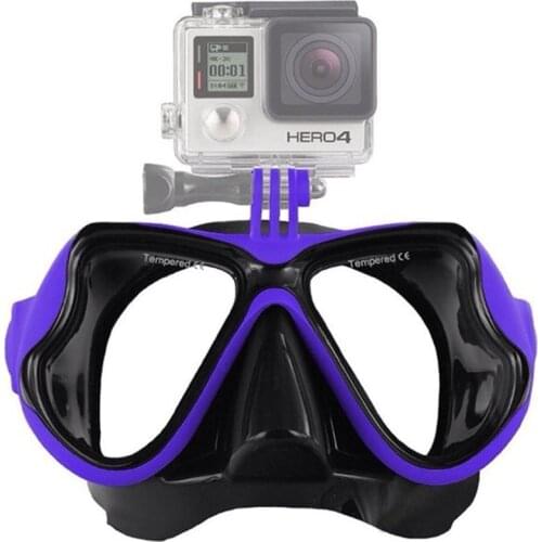 Diving Mask for Go Pro Hero 9/ 8/7/6/5 Sports Camera Accessories Swimming Mask Goggles Silica Waterproof Glasses