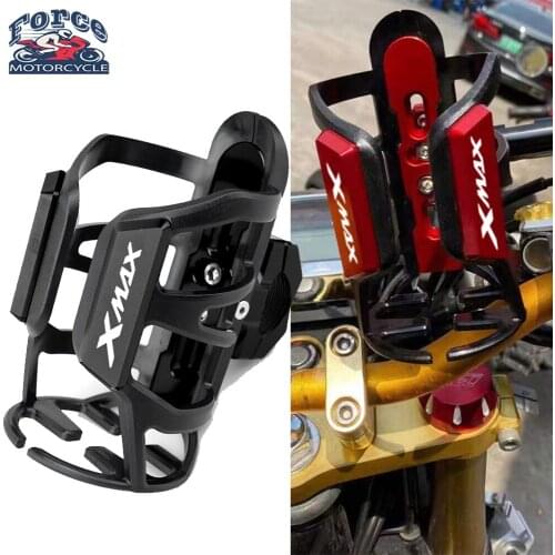 Motorcycle CNC Beverage Water Bottle Drink Cup Holder Mount For XMAX300 X-MAX300 XMAX250 X-MAX250 XMAX X-MAX 250 300 2017-2020