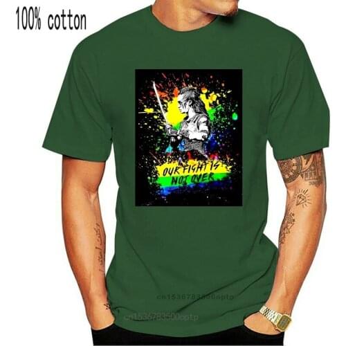 Men Short sleeve tshirt Lexa - Our fight is not over - The 100 - Pride cool Women t-shirt