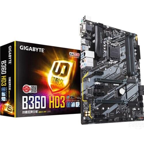 New Gigabyte B360 HD3 original motherboard LGA 1151 DDR4 B360 desktop E-sports game computer motherboards