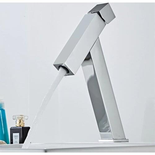 New Basin Faucet Bathroom single lever hot and cold Brief Brass water Mixer Tap Basin Water Sink Mixer crane