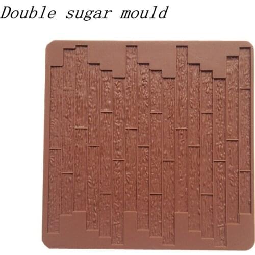 Wholesale Silicone mold N007 brick fence shape embossing mold Decoration fondant cake mold